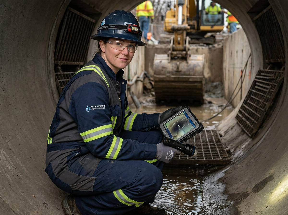 Sewer Line Inspection & Replacement in Evant